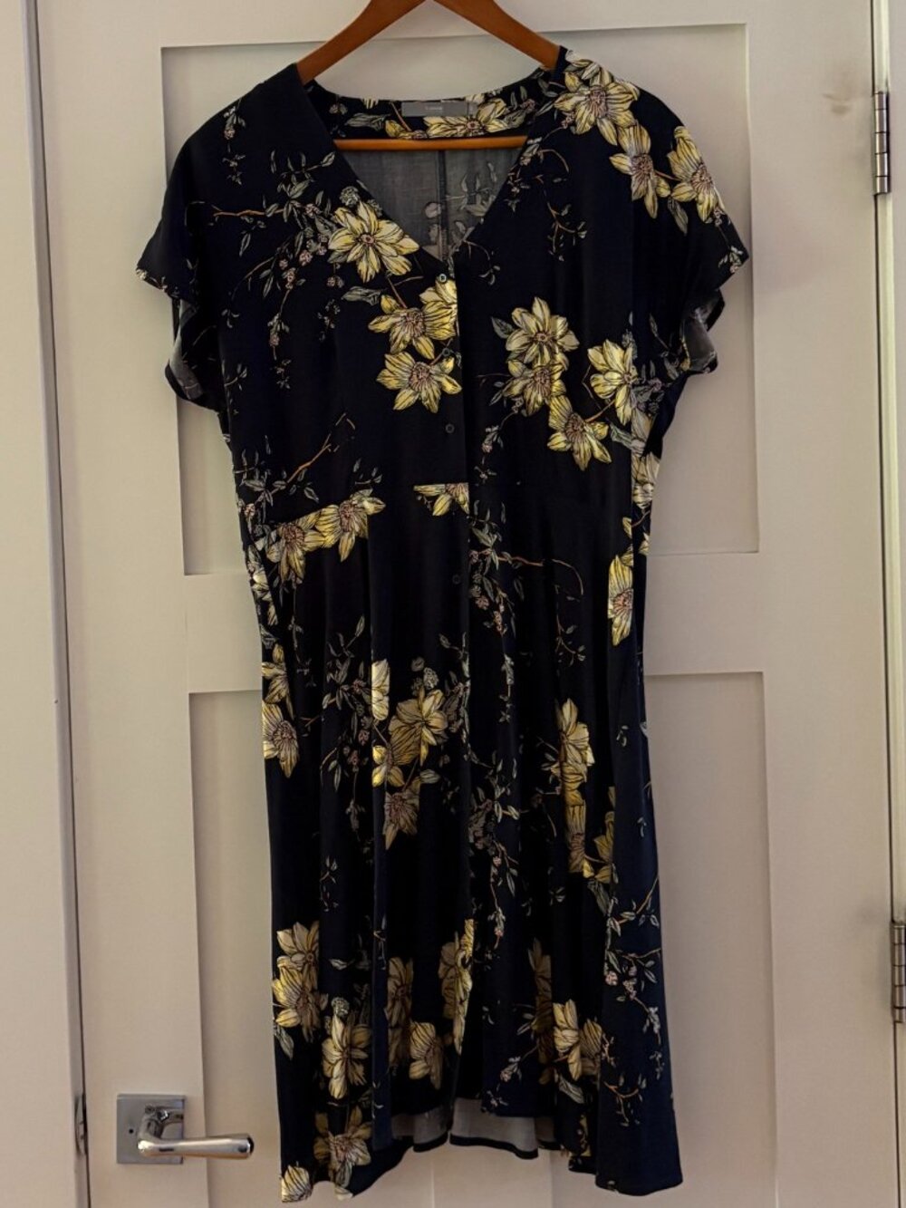 b. young - Floral dress - Navy - Size 40 - Picture 2 of 7